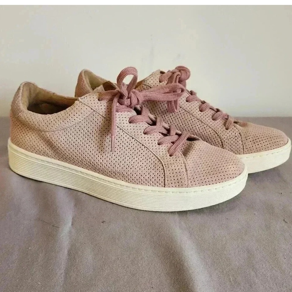 Söfft Leather Perforated Mauve Pink Sneakers Comfort Shoes Casual Womens Size 8M